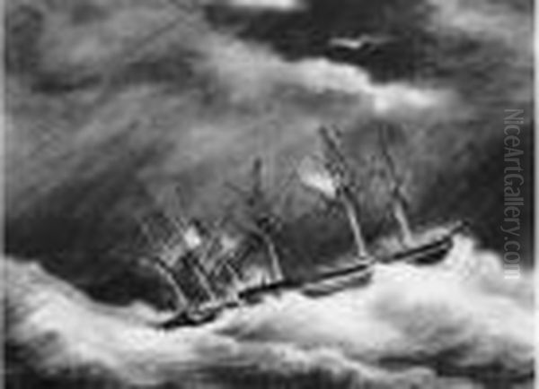 L'isambert De Brest, 1833. Oil Painting by Frederic Roux