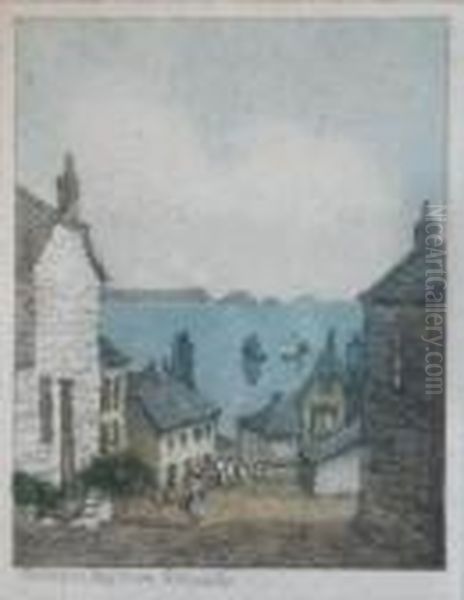 Gerran's Bay From Portscatho. Oil Painting by Claude Hamilton Rowbotham