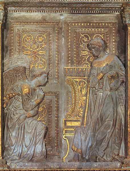 The Annunciation 1420s Oil Painting by Donatello (Donato di Niccolo)