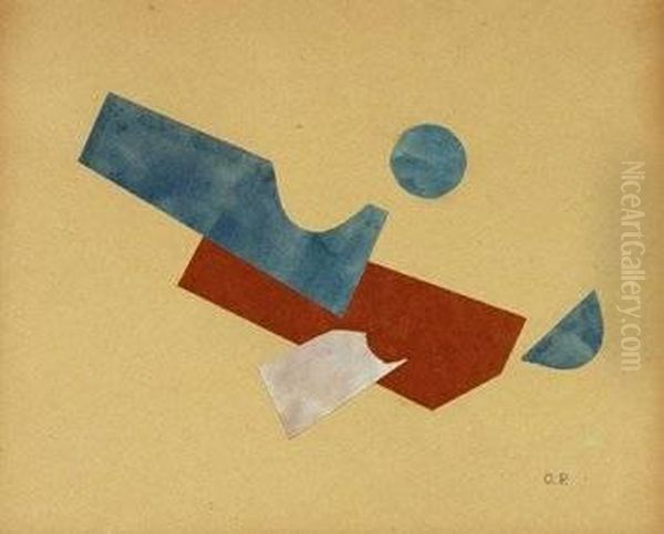 Composition Oil Painting by Olga Rozanova