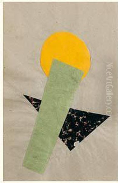 Sans Titre, Circa 1916/1917 Oil Painting by Olga Rozanova