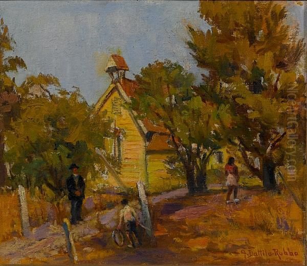 The Empty Church Oil Painting by Anthony Datillo Rubbo