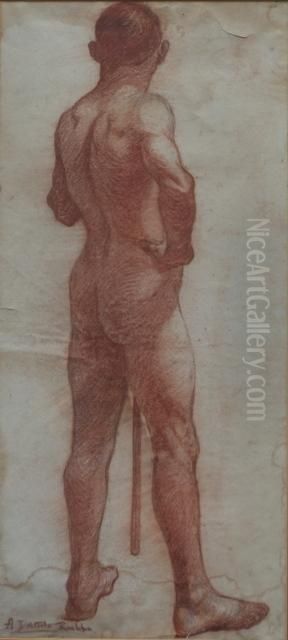 Male Nude Study Oil Painting by Anthony Datillo Rubbo