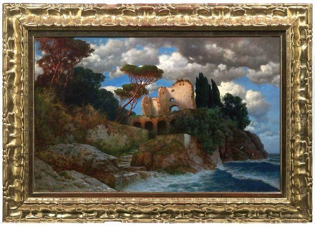 Ruine An Der Meereskuste Oil Painting by Hermann Rudisuhli