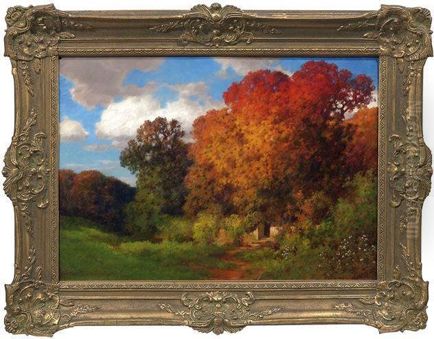 Weg Zum Verwunschenen Garten Oil Painting by Hermann Rudisuhli