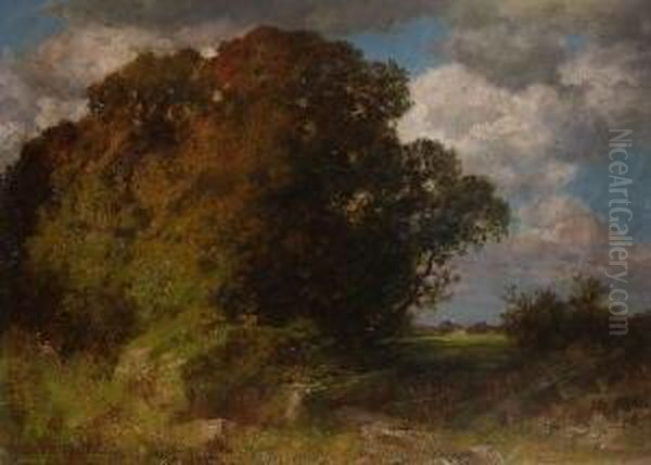 Fruhherbstliche
 Landschaft Oil Painting by Hermann Rudisuhli