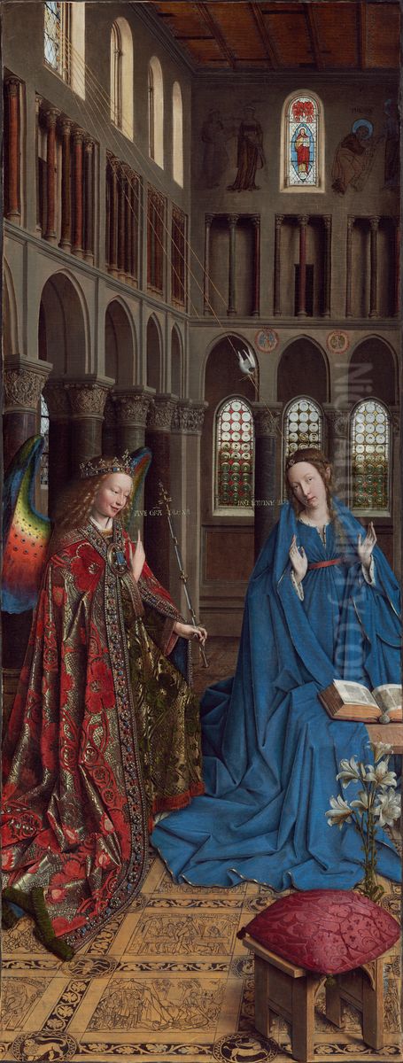 The Annunciation Oil Painting by Jan Van Eyck