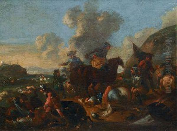 Nach Der Schlacht Oil Painting by Georg Philipp Rugendas I