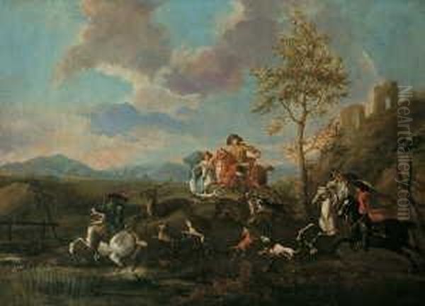 D. A. , Umkreis Oil Painting by Georg Philipp Rugendas I