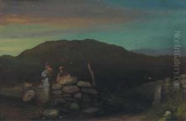 Youth With Dreams To Dream Oil Painting by George William, A.E. Russell