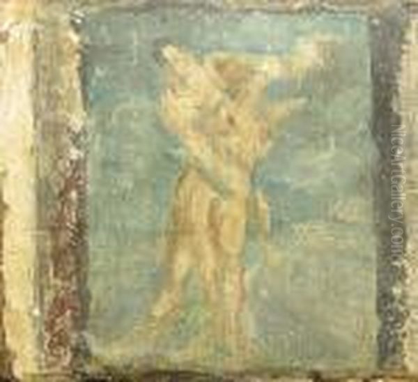 Two Figures Oil Painting by Morgan Russell