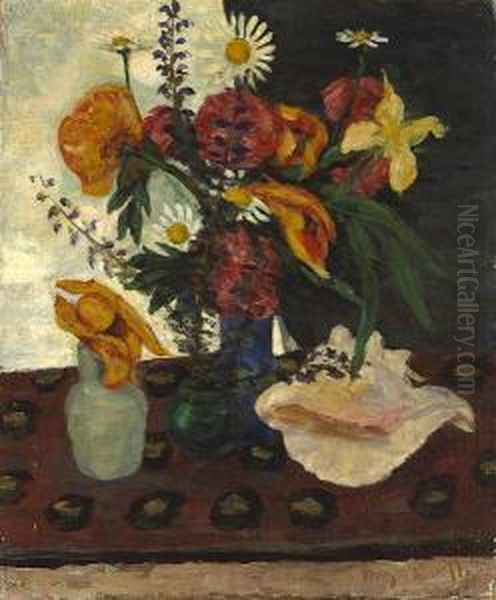 Le Coquillage (the Shell) Oil Painting by Morgan Russell