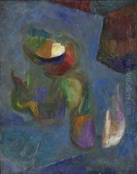 Synchromy No. 8, Part Iii Oil Painting by Morgan Russell