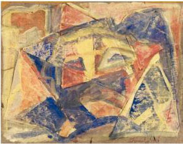 Volo Futurista Oil Painting by Luigi Russolo