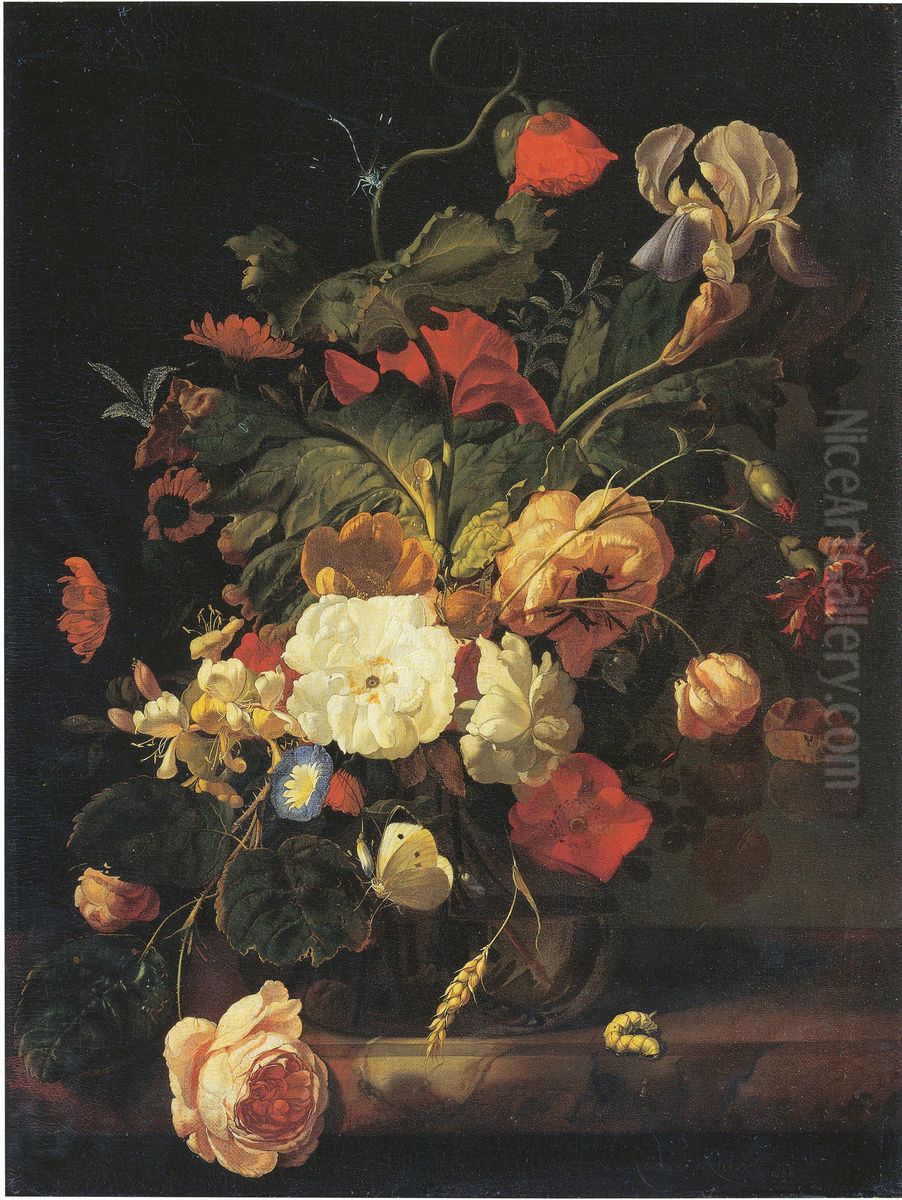 Blumenstillleben Oil Painting by Rachel Ruysch