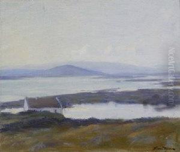 Cottage, West Of Ireland Oil Painting by Thomas Ryan