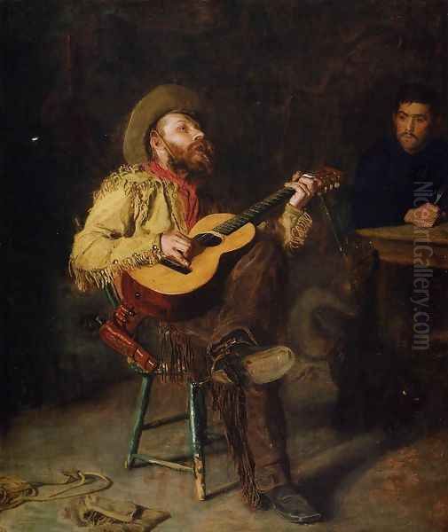 Home Ranch Oil Painting by Thomas Cowperthwait Eakins