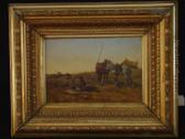 Rastende Kosaken Oil Painting by Tadeusz Rybkovski