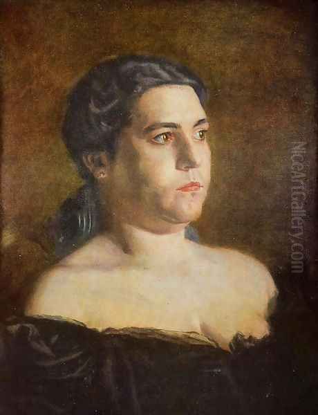 Maybelle Oil Painting by Thomas Cowperthwait Eakins