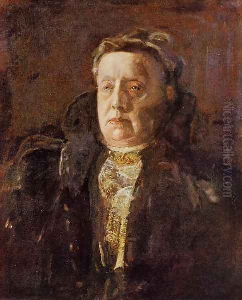 Mrs. Gilbert Perker Oil Painting by Thomas Cowperthwait Eakins