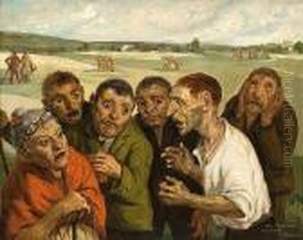 Una Terrible Historia Oil Painting by Daniel Sabater Y Salabert