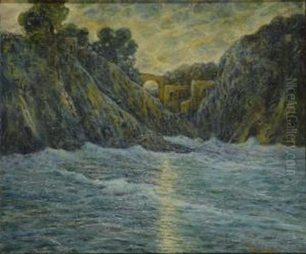 Armonia Blu Oil Painting by Giuseppe Sacheri