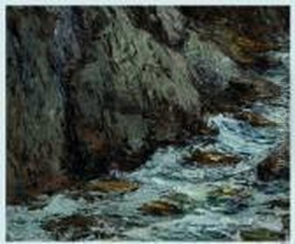 Scogli Oil Painting by Giuseppe Sacheri