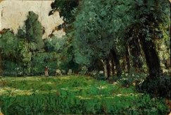 Paesaggio Di Campagna Oil Painting by Giuseppe Sacheri