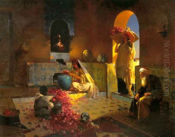 The Perfume Maker Oil Painting by Rudolph Ernst