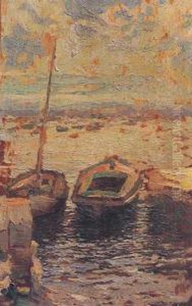 Marina
 Del Puerto Viejo Oil Painting by Carlos Federico Saez