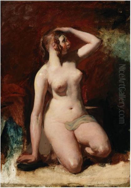 Nude Study Oil Painting by William Etty