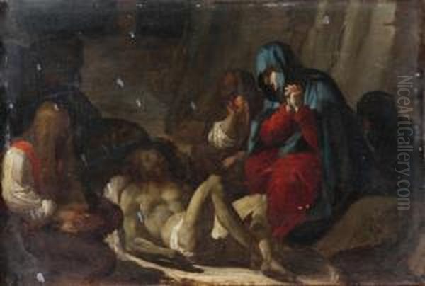 Compianto Oil Painting by Giovanni Camillo Sagrestani