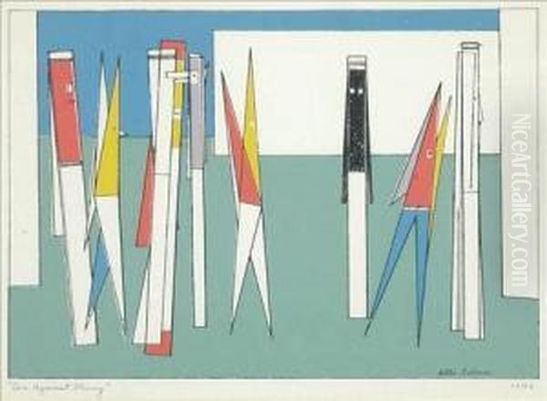 One Against Many Oil Painting by Attilio Salemme