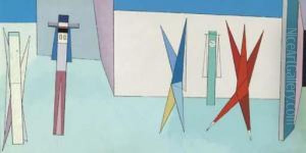 The Hour Of Temptation Oil Painting by Attilio Salemme