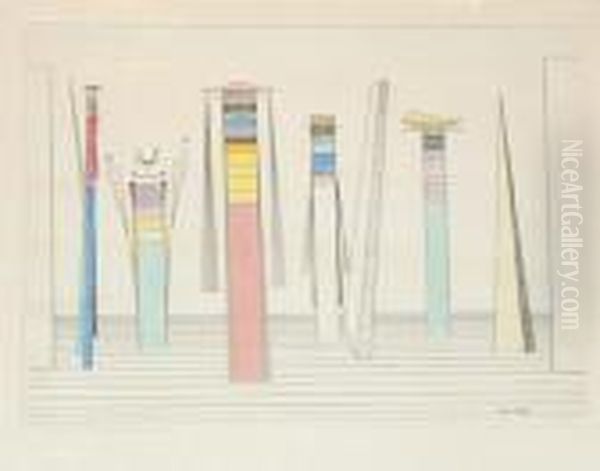 Reception Line Oil Painting by Attilio Salemme