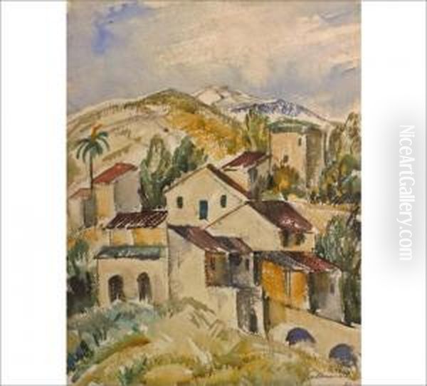 Cagnes I Oil Painting by Tyko Sallinen