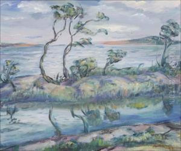 Rantamaisema. Oil Painting by Tyko Sallinen