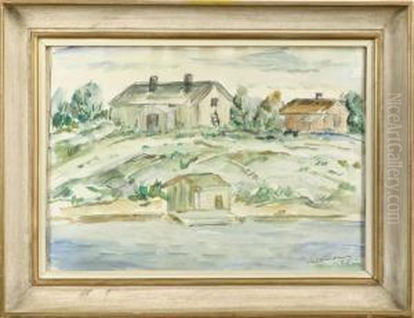 Landskap Oil Painting by Tyko Sallinen