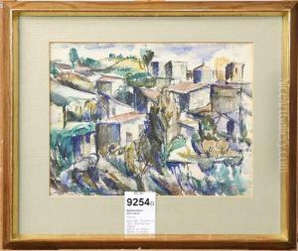 Motiv Fran Cagnes Oil Painting by Tyko Sallinen