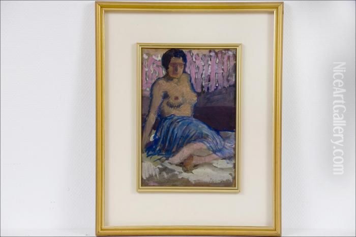 Malli - Modell. Oil Painting by Santeri Salokivi