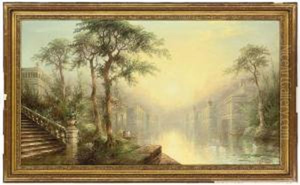 A Venetian Capriccio Oil Painting by James Salt