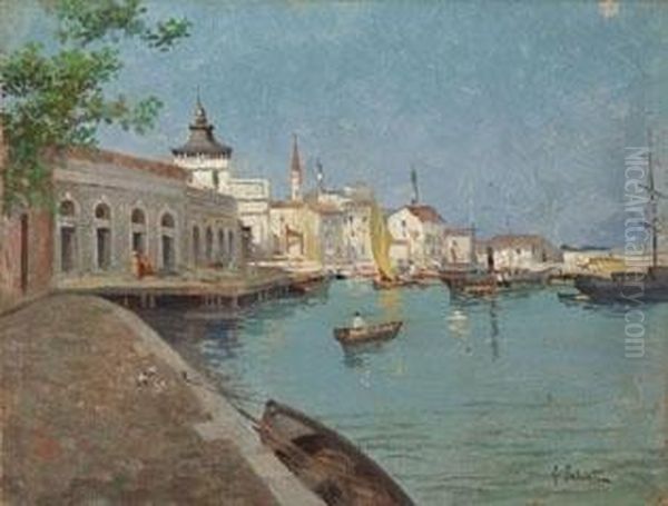 Venezia Oil Painting by Giovanni Salviati