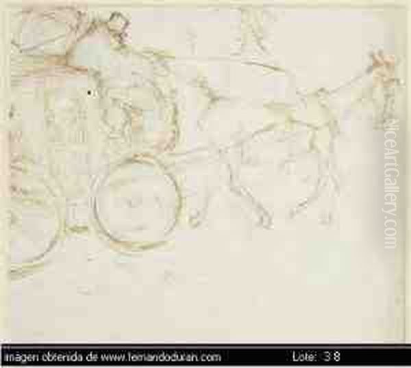 Untitled Oil Painting by Francisco Sancha y Lengo