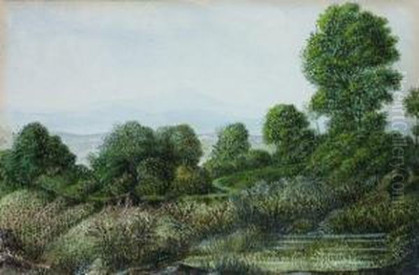 Paysage. Oil Painting by George (nee Dupin) Sand