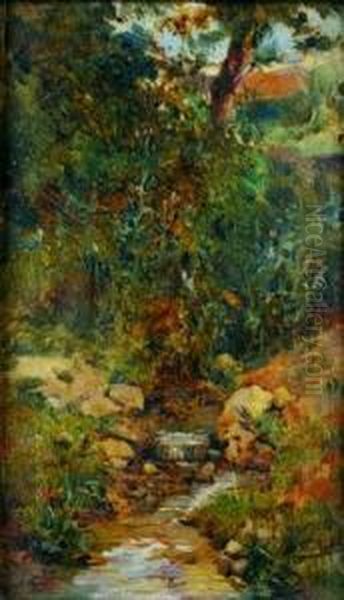 Alrededores De Burgos Oil Painting by Marceliano Santa Maria Sedano