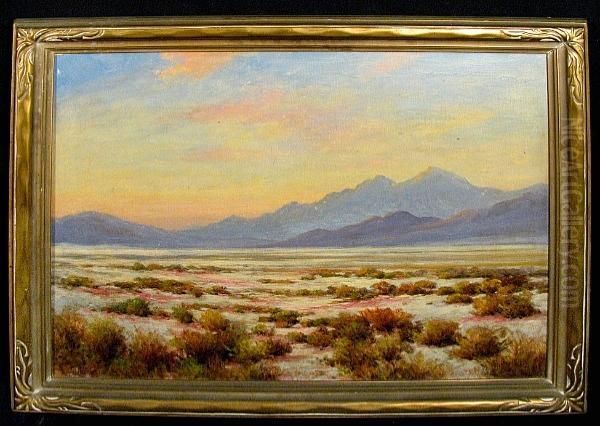 The Desert At Dusk Oil Painting by Herbert Sartelle