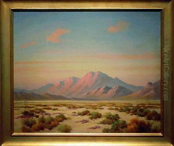 Desert Brush, California Oil Painting by Herbert Sartelle