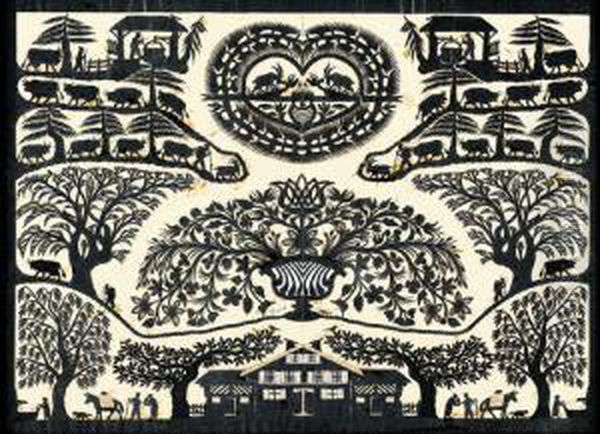 Bauernleben. Oil Painting by Louis David Saugy