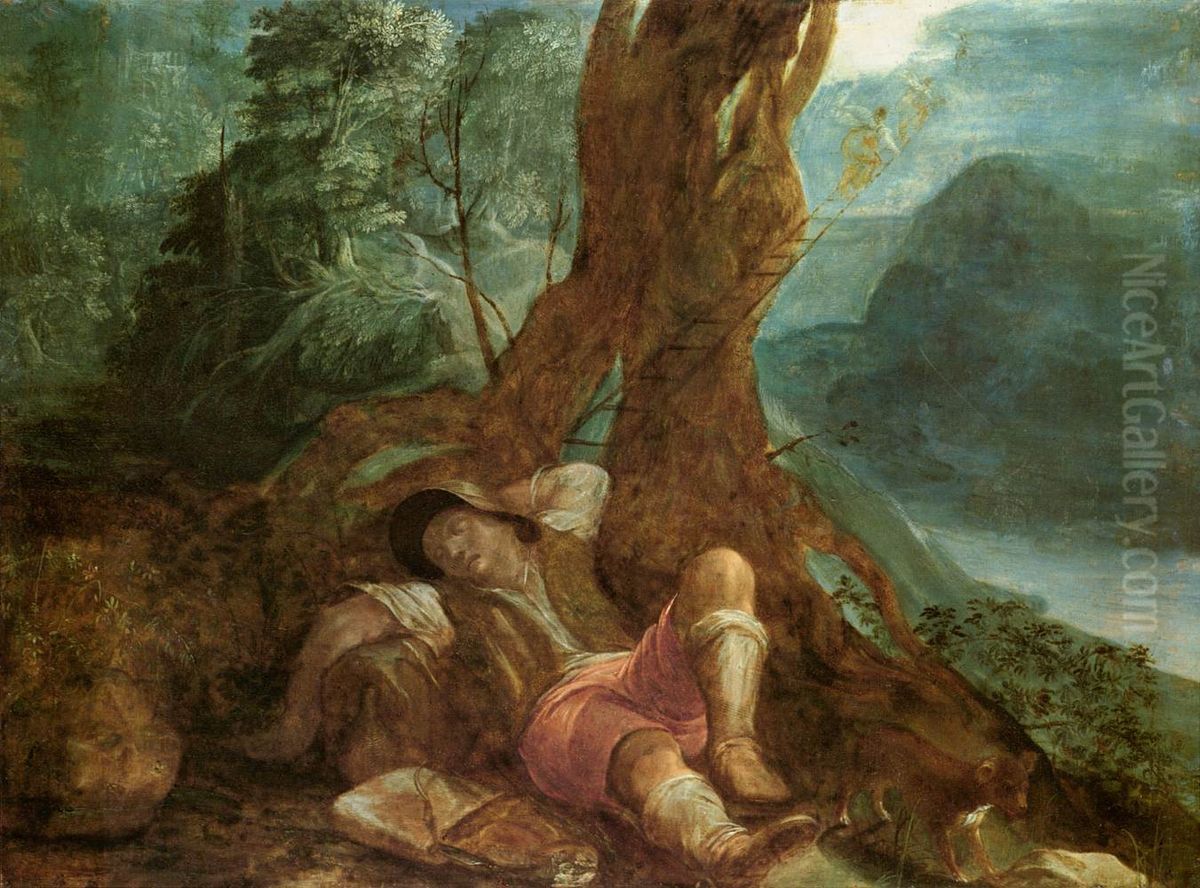 Jacob's Dream Oil Painting by Adam Elsheimer