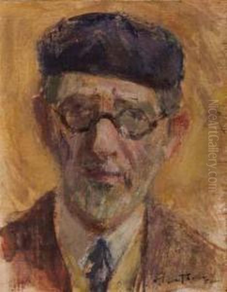 Autoritratto Oil Painting by Ferruccio Scattola